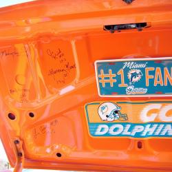 1972 Miami Dolphins signed the boot after their perfect season